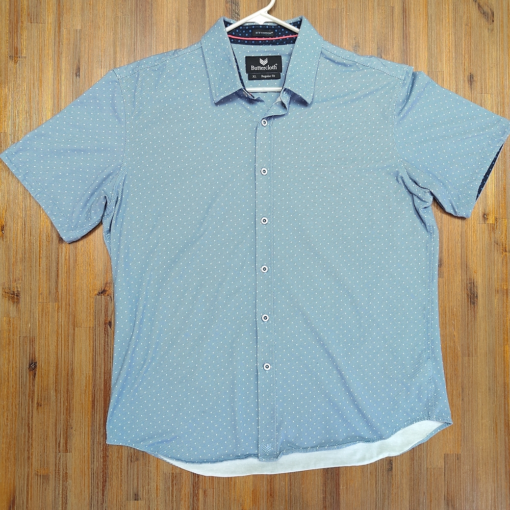 Buttercloth Light Blue Men's Casual Shirt